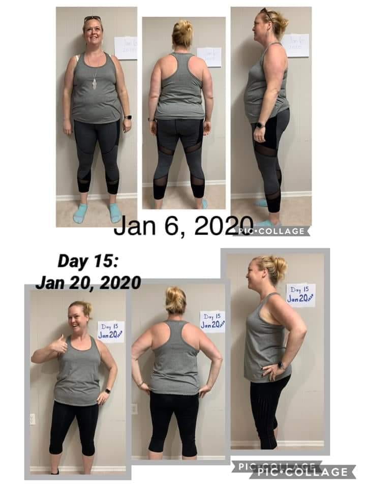 Robyn’s 15 Day Launch Pack results...down about 9 pounds and 9 inches overall