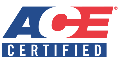Nationally Certified With A.C.E. - American Council on Exercise
